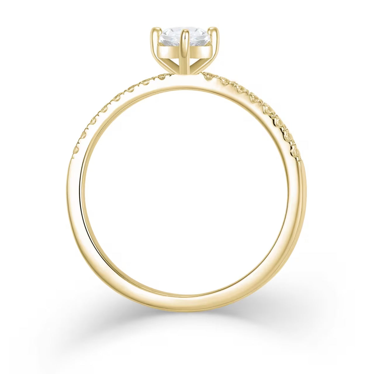 Pear Pave 1,16 ct. mit Labordiamant